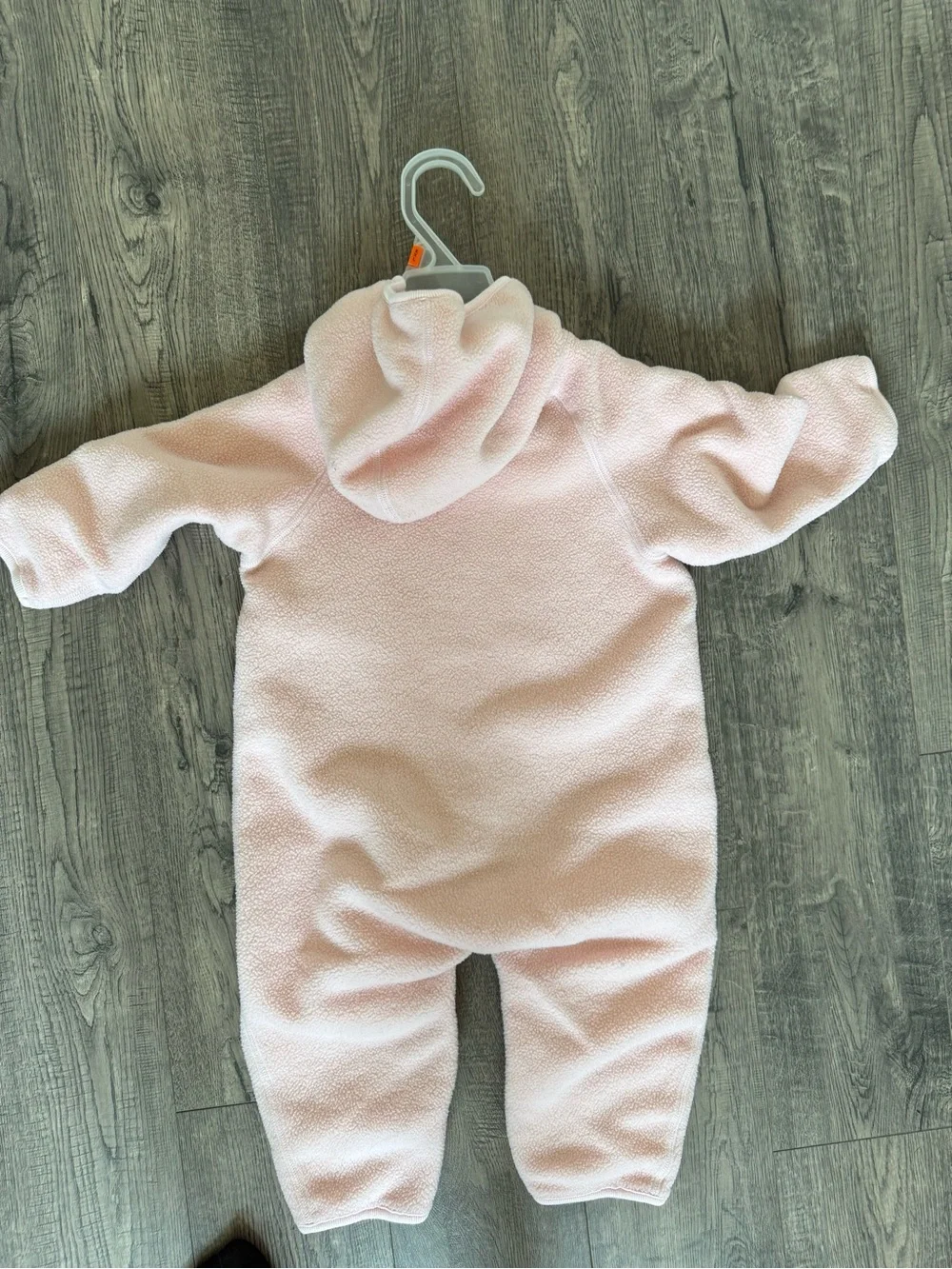 Hanna Andersson Bunting Fleece Hooded One-Piece - Light Pink